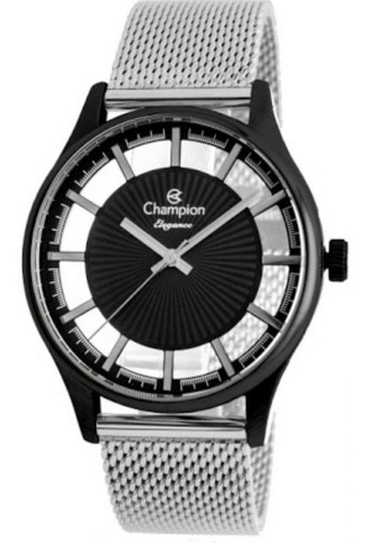 Relógio Champion Feminino Preto/prateado Cn20908n