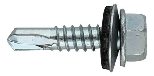 Pija Hexagonal Punta De Broca 14 X 1 Galv. C/acc (100 Pzs)
