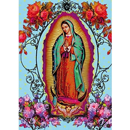 Diy 5d Pintura De Diamantes De Virgen De Guadalupe Virg...