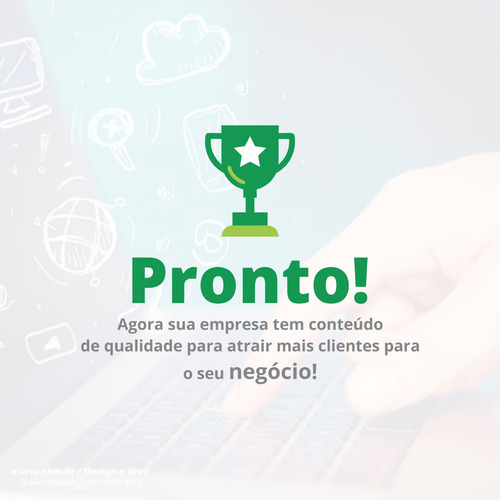 Imagem 3 de 3 de Pacote Com 3 Artes Para Rede Social