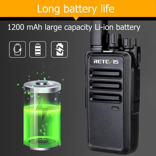 Walkie Talkies Rt68 Para Adultos, Radios De 2 Vías De Largo
