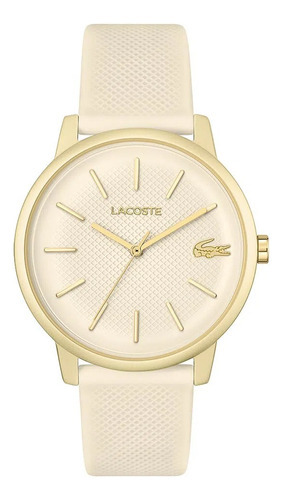 Reloj De Hombre Lacoste Deportivo 20% Off ! Color Del Fondo Beige Color De La Malla Beige Color Del Bisel Beige