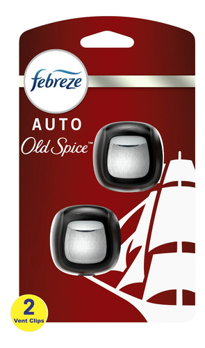 Febreze Car Auto Old Spice Clip Ventilacion Especias Antigua