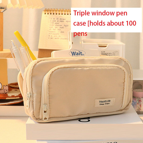 Estuche De Lápices Japonés Simple De Gran Capacidad