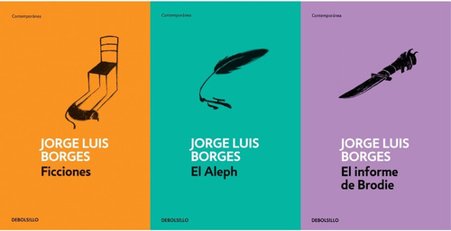 Pack X3 - Jorge Luis Borges - El Aleph - Ficciones - Brodie