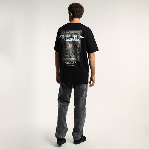 Remera Hombre Kevingston Drummer Ii Resilient Oversize Negro