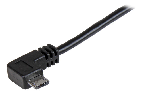 Cable De 2m Micro Usb Con Conector Acodado A La Derecha