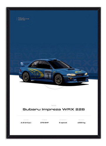 Cuadro Decorativo Subaru Impreza Wrx