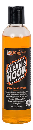 Kr Strikeforce Clean & Hook - Limpiador De Bolas De Bolos, Botella De 8 Onzas