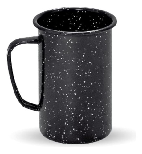 China: Vaso Grande De Acero Esmaltado, Diámetro 8 Cm, 320 Ml