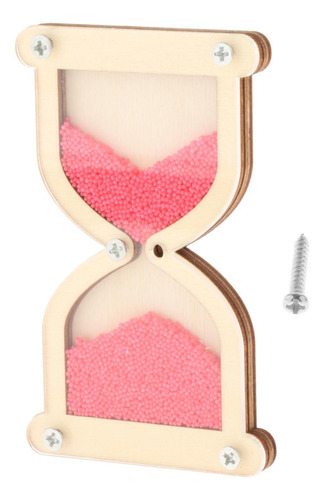4 Kit De Tablero Ocupado De Reloj De Arena De Madera Rosa