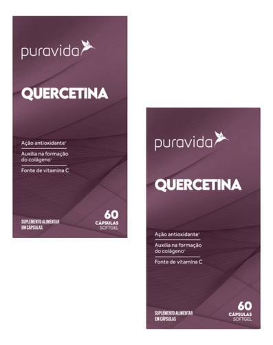 2x Quercetina + Vitamina C - Puravida Sabor Sem Sabor