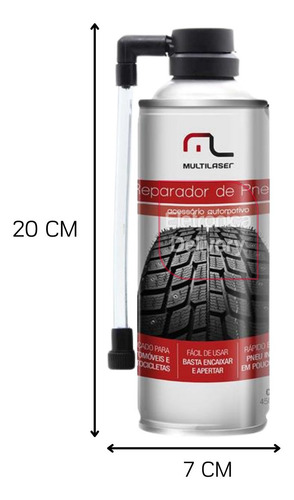 Imagem 2 de 4 de Reparador De Pneus Emergencias Danos Ate 5mm Unic Utilização