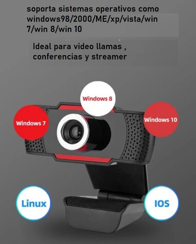Camara Web Suamabi 1080p Con Microfono Para Streaming