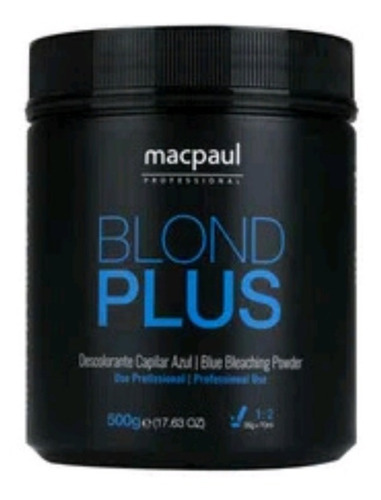  Descolorante Uso Profissional Blond Plus Azul Macpaul 500g