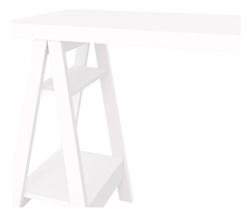Mesa Para Escritório Escrivaninha Cavalete Art Web Branco