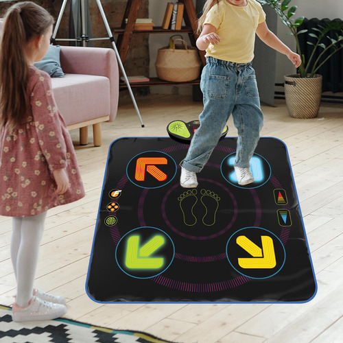 Pista De Baile Interactiva Para Niños Con Luces Y Negro
