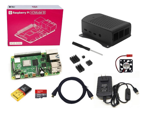 Kit Completo Raspberry Pi4 Modelo B Ram 8gb Pi 4