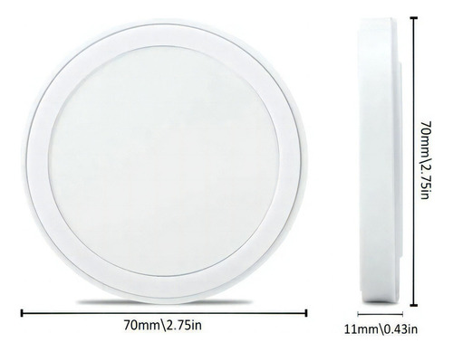 Cargador Inalambrico Wireless Qi Compatible Samsung iPhone Color Blanco