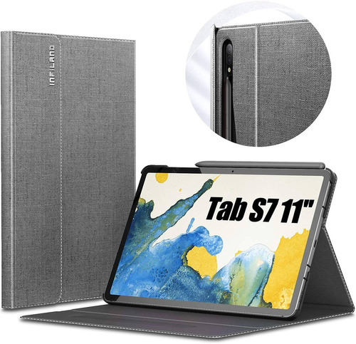 Funda Para Tablet Samsung Galaxy Tab S7 11  2020 Gris