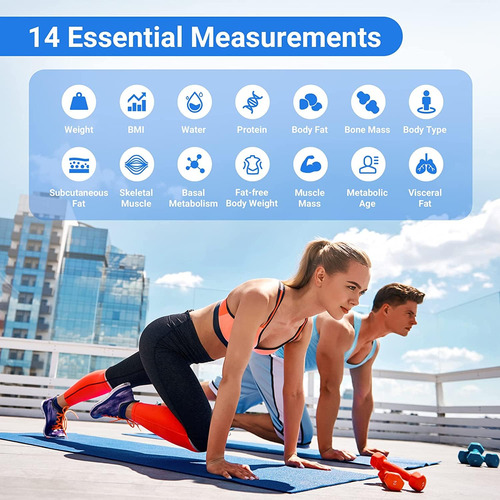 Báscula Bluetooth Inteligente Para Peso Y Grasa Corporal Color
