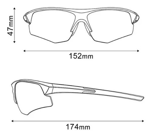 Imagen 3 de 3 de Gafas Para Ciclismo Shimano Twinspark Mr