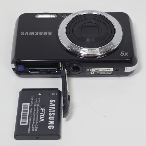 Câmera Digital Samsung Es80 12mp 5x Cyber-shot Cybershot Preto