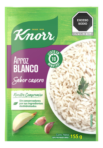 Arroz Blanco Knorr En Sobre 155g