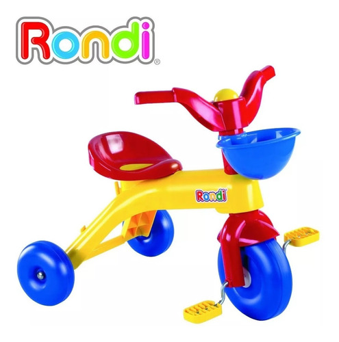 Triciclo Rondi Con Canasto Junior Rider 3000