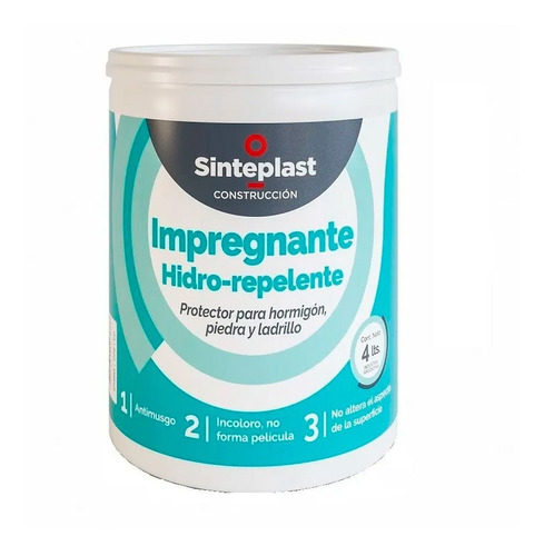 Impregnante Hidro Repelente Incoloro Sinteplast 4lt 