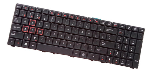 Teclado Para Computadora Portátil Diseño De Ee. Naranja