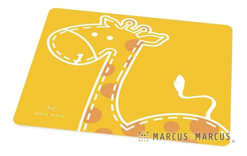 Jogo Americano Em Silicone Girafa - Marcus & Marcus Cor Amarelo