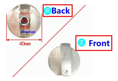 Perilla De Control Aleación Zinc Giratoria 6 Piezas Y 8 Mm