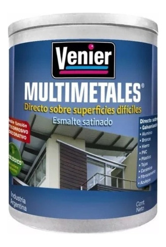 Esmalte Sintetico Sat Agua Multimetales Bco/color 0,45l  Mm