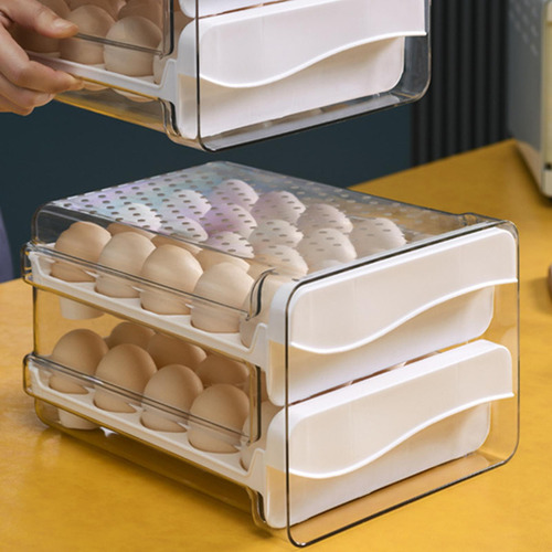 Soporte Para Huevos De 2 Capas Bandeja Para Huevos Tipo De