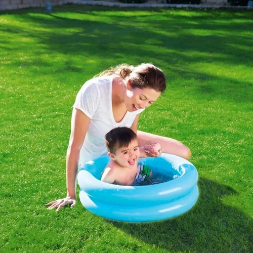 Imagen 4 de 7 de Pileta Inflable Redonda Bestway 61cm X 15cm 21l Azul