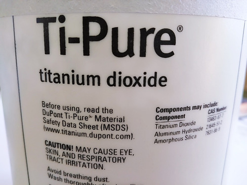 Dióxido De Titanio 25 Kg Chemours Ti-pure R-706 Envio Gratis