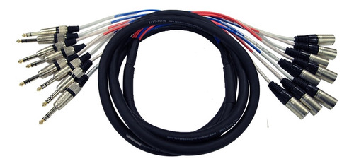 Cable Xlr Macho 8 Canal 10 Pie Trs Snake 1 4 