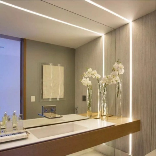 Perfil De Aluminio Embutir Gesso Drywall Com Acabamentos 2m
