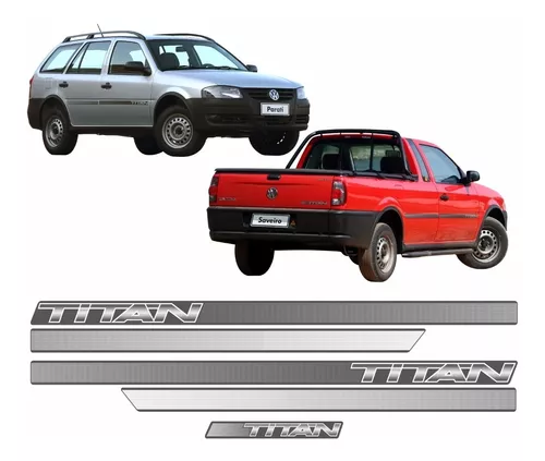 Kit Faixas/adesivos Saveiro Parati Gol Titan 2008 A 2013