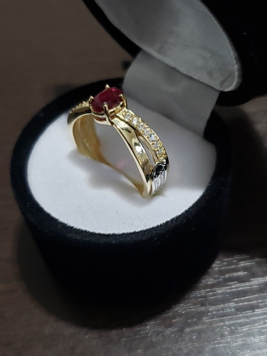 Anel De Formatura Esmeralda Natural E Zircones Ouro 18k