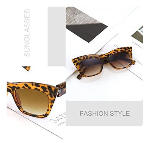 Feisedy Vintage Square Cat Eye Gafas De Sol Mujer Moda Catey