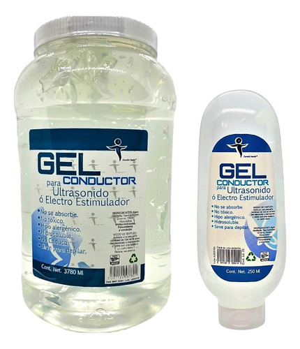 Gel Conductor Sin Color Galon Y Un Depresible De 240ml Incl