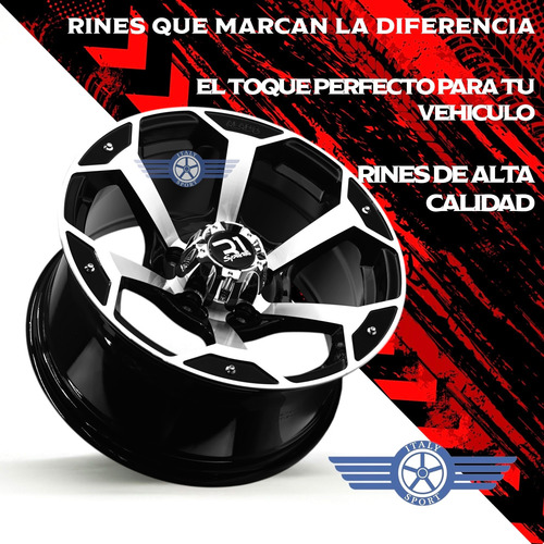4 Rines 16 Off Road 5-120 Amarok S10 Chevelle Blazer Black Machine