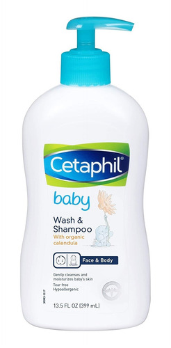 Cetaphil Baby Wash Shampoo Hair Body 13.5 Oz 399ml Calendula