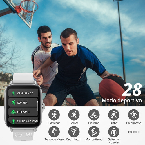 Llamada Bluetooth Reloj Inteligente Deportivo 1,69 Pulgadas