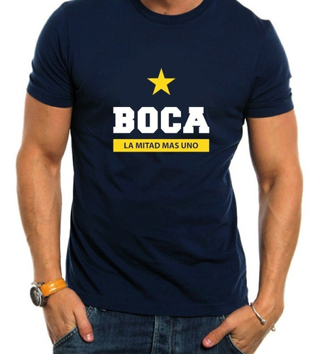 Remera Boca Juniors La Mitad Más Uno