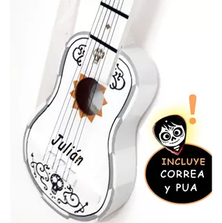 Guitarra Coco Infantil 2 A 6 Años Con Correa + Pua!! Nuevo!