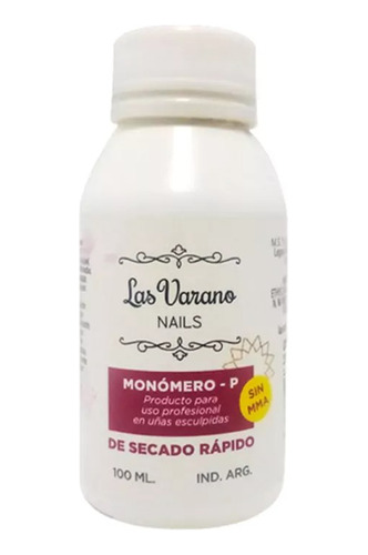 Monomero Las Varano 100ml Esculpidas Sin Mma Secado Rapido