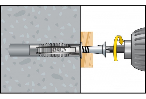 Tarugo Para Yeso Volcanita 8 Mm Con Tornillo 50 Un 98mzksk